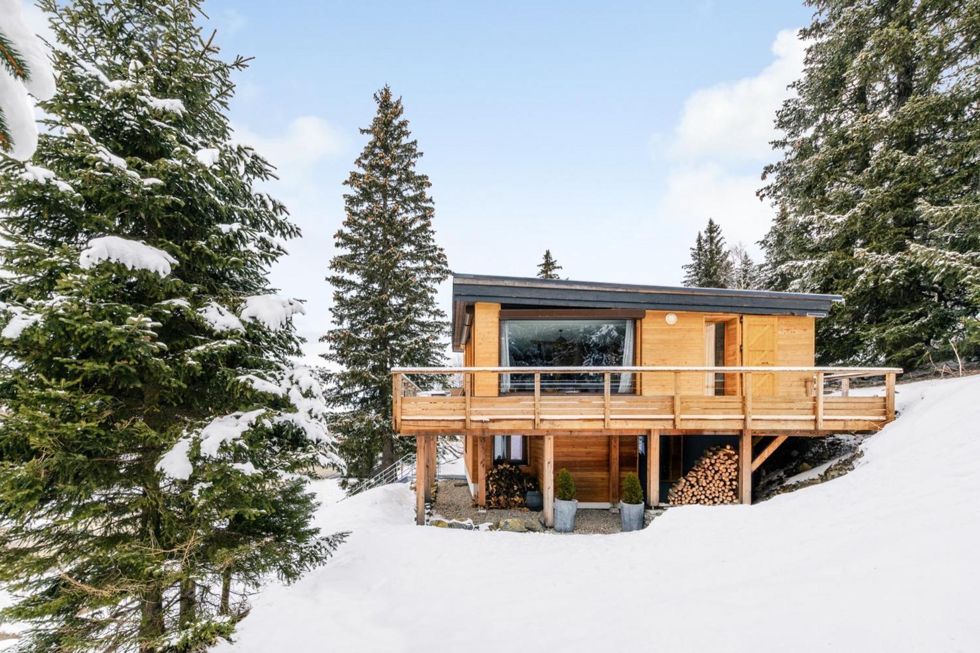 Grand Chalet Standing Avec Jacuzzi A Chamrousse Ski 1750 Buitenkant foto